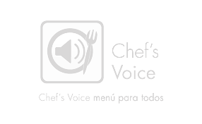 Chef´s voice. Logo mas código QR.